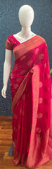 Semi Matka Silk - Rani Pink