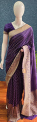 Banarasi Crepe Purple