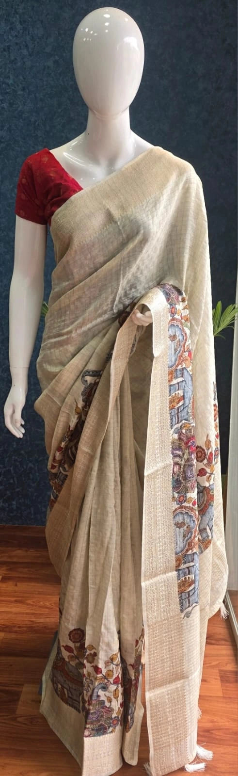 Dola Silk Kalamkari Print