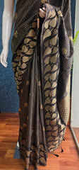 Dola Silk- Leaf Black