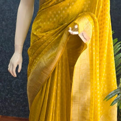 Semi Crepe Saree ( butta )