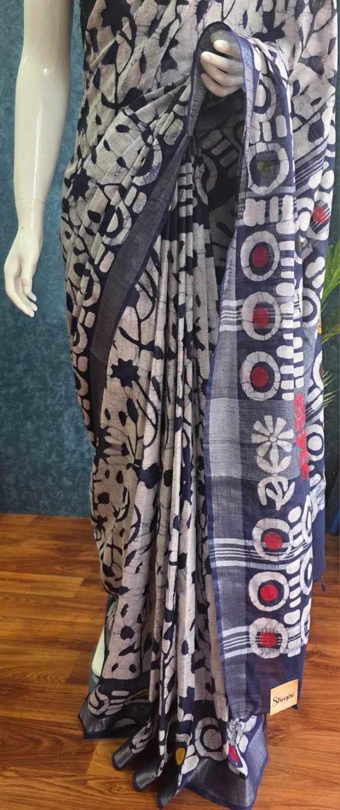 Batic cotton - blue