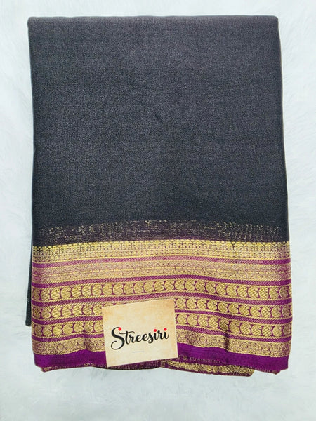 Mango Design Semi Crepe Silk Saree