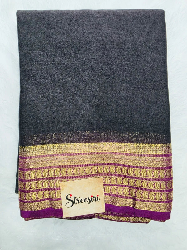 Mango Design Semi Crepe Silk Saree