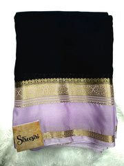 Plain Crepe -  Black Lavender