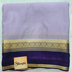 Contrast  Semi Crepe Silk Saree