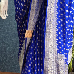 Khaddi Georgette Pure Banarasi Saree