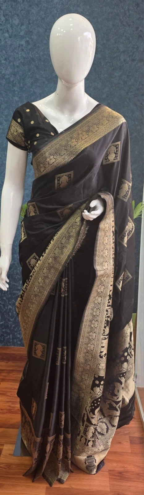 Banarasi Mushroo - Black