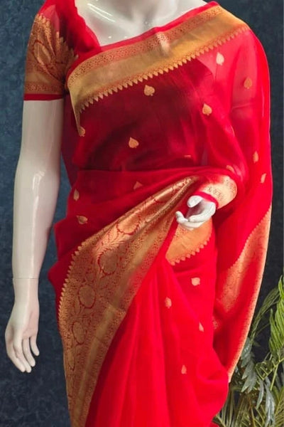 Pure Banarasi Tissue Saree