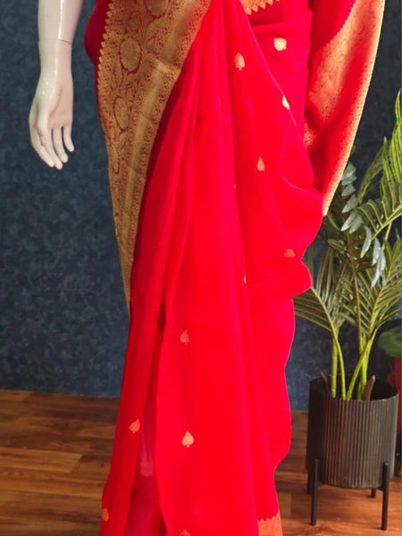 Pure Banarasi Tissue Saree