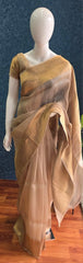 Pure Banarasi Khaddi Tissue - Beige