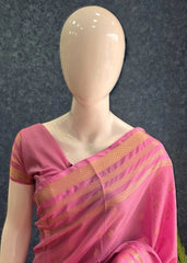 Semi Silk Bentex Border Chex Baby Pink