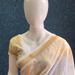Bengal  White Gold  Cotton Saree