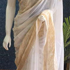 Bengal  White Gold  Cotton Saree