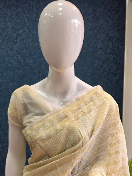 Banarasi Kora -Off White