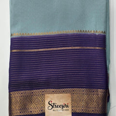 Contrast Semi Crepe Silk Saree