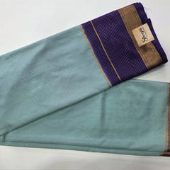 Contrast Semi Crepe Silk Saree