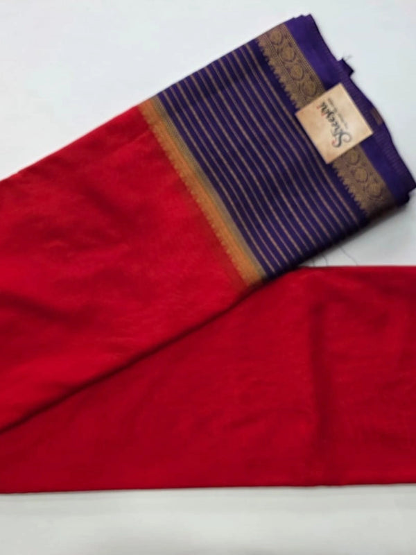 Contrast Semi Crepe Silk Saree