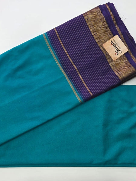 Contrast Semi Crepe Silk Saree