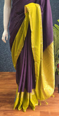 Viscose Chex Purple Mehandi green