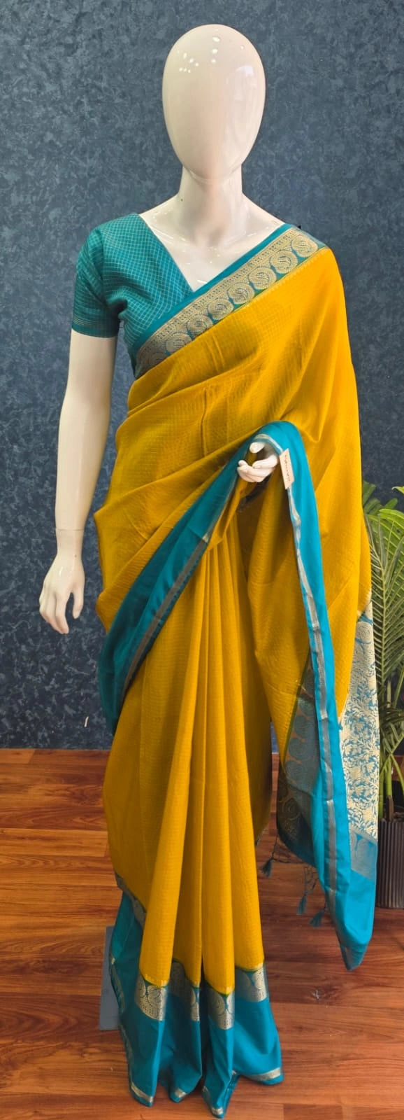 Viscose Chex Orange Pink