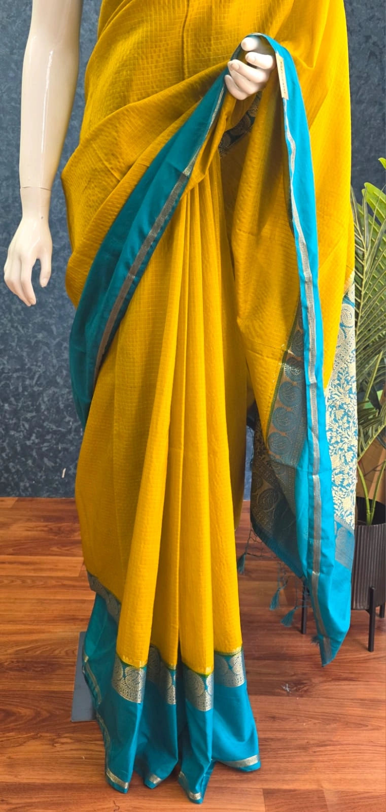 Viscose Chex Orange Pink