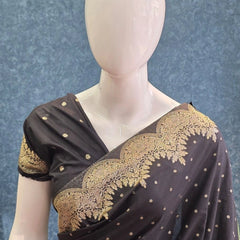 Scallop Border Gorgette Saree