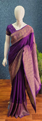 Mushru Silk Purple