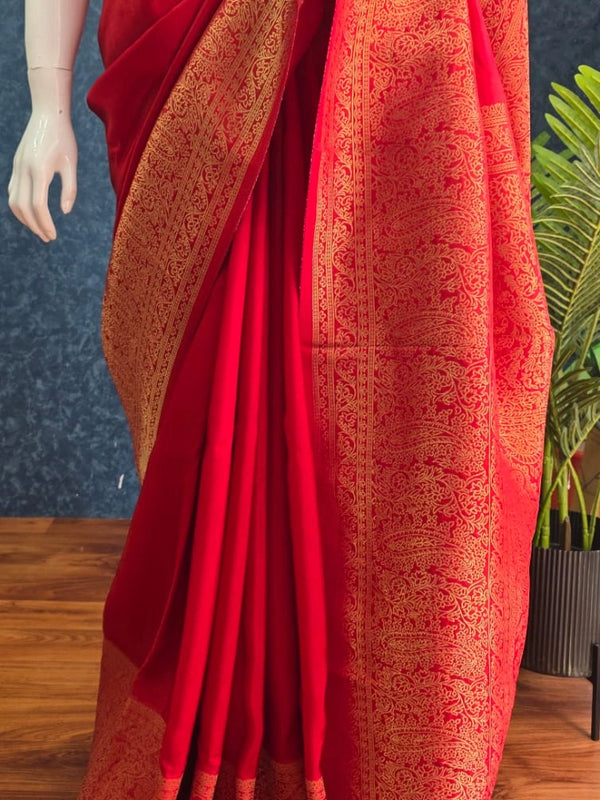 Mushru Silk Saree