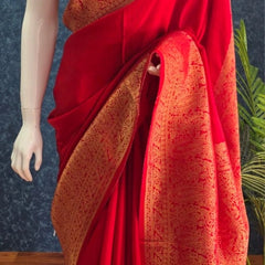 Mushru Silk Saree