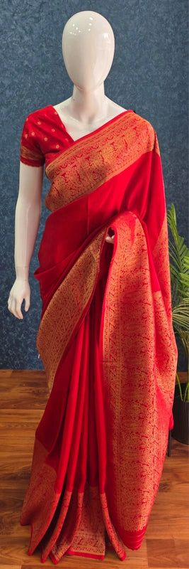 Mushru Silk Saree