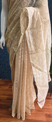Banarasi Kora  - Cream