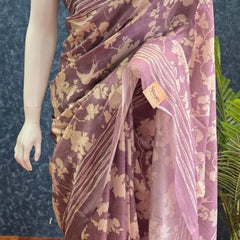 Crushed Tussar Saree