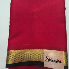 Pure Mysore Crepe Silk Saree Contrast border