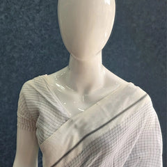 Bengal cotton checks saree