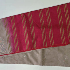 Embroidered Tussar Saree