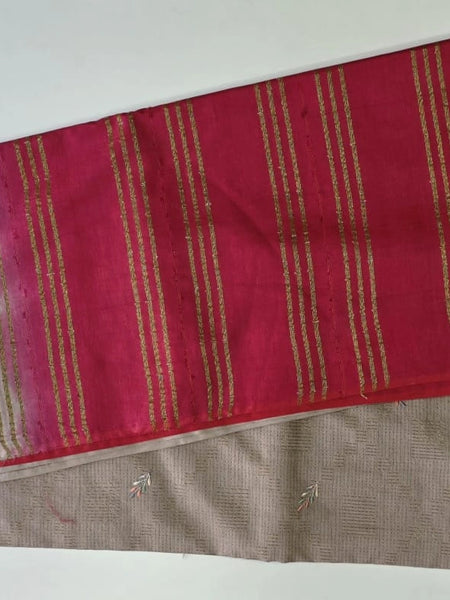 Embroidered Tussar Saree