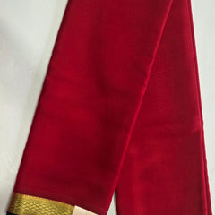 Pure Mysore Crepe Silk Saree Contrast border