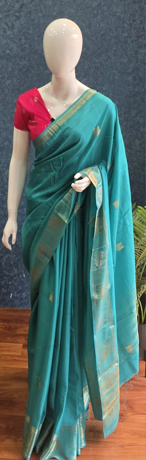Soft Silk Rama Green Pink