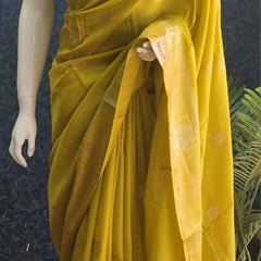 Soft Semi Silk Saree contrast blouse