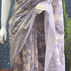 Crushed Tussar Saree