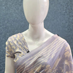 Crushed Tussar Saree