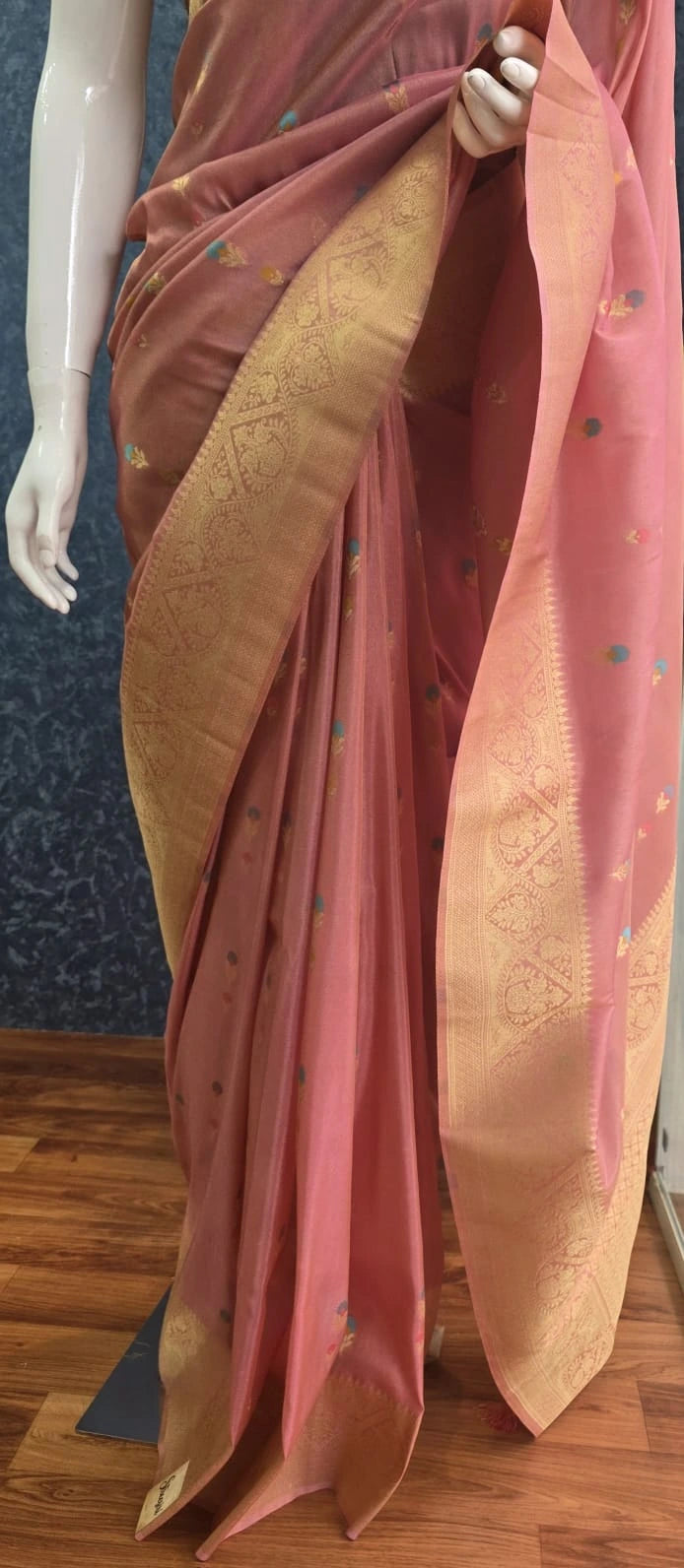Banarasi Tissue Viscose -  Pink
