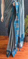 Soft Silk Anandi Butta Ice Blue Blue