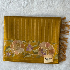 Viscose Checks Floral Embroidery
