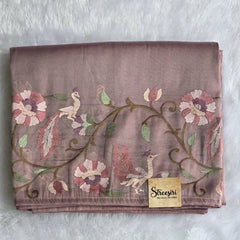 Tissue Half White Saree