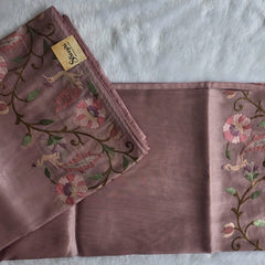 Tissue Half White Saree