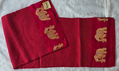 Russian Pink Semi Silk Saree