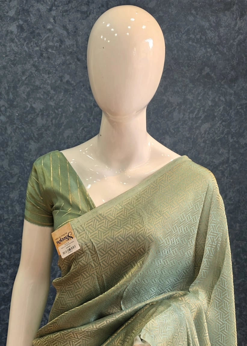 Tissue Brocade Light Green