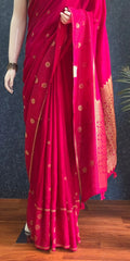 Semi Silk Contrast Pink